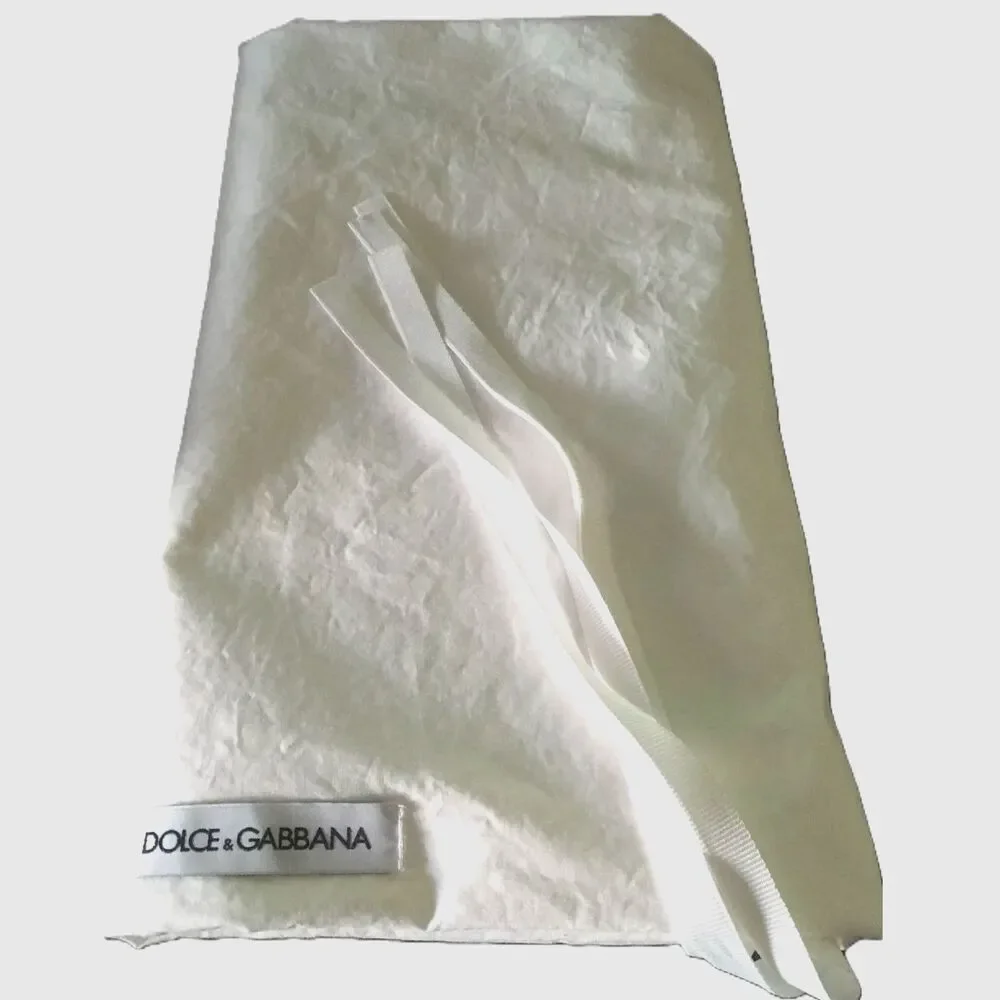 DOLCE and GABBANA Hanging Clothes Dust Bag Crisp White 36 x 20 in 36 x 20 inches